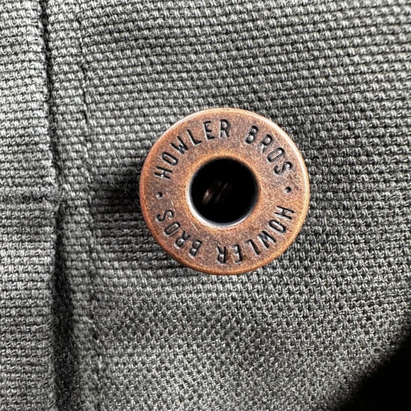 Howler Brothers Jacket Mens Medium Green Gaucho Utility Canvas Chore Outdoors - Picture 6 of 15